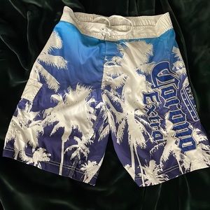 Corona Extra swim trunks